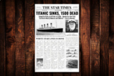Old Newspaper Template for Google Docs - The Titanic - Ful
