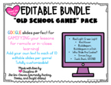 Old School Games - Editable Google Slides Game | Distance 
