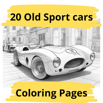 Preview of Old Sport Cars coloring Pages
