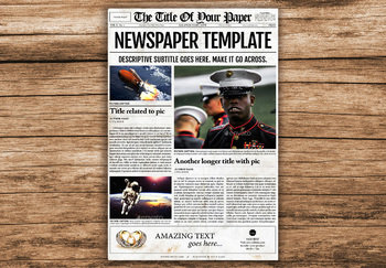 Preview of Old Style Newspaper Template for InDesign (10 Page Designs)