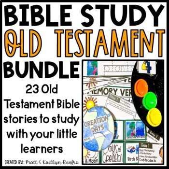 Preview of Old Testament Bible Lessons Kids Homeschool Curriculum | Preschool Kindergarten