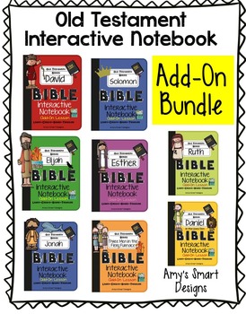 Preview of Old Testament Bible Notebook Add-On Lesson Bundle