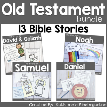 Old Testament Bible Story Bundle by Kathleen G's Kindergarten | TpT