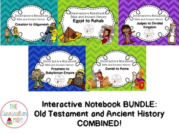 Preview of Old Testament Bible and Ancient History Interactive Notebook Series HUGE BUNDLE!