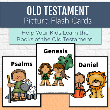 Preview of Old Testament Books of the Bible Flash Cards with Pictures