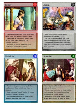 Old Testament Heroes & Villains Trading Cards (Bible)
