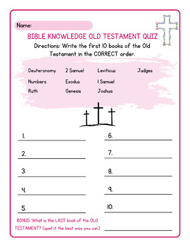 Preview of Old Testament Knowledge Quiz