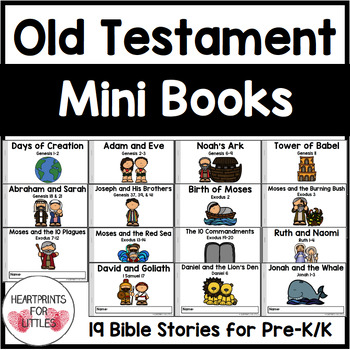 Preview of Old Testament Mini Books, Bible Story Emergent Readers