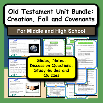 Preview of Old Testament Notes Bundle for Bible or Sunday School Class