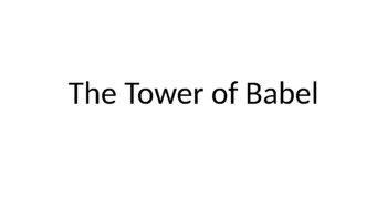 Preview of Old Testament: Tower of Babel