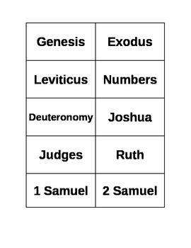 Preview of Old Testament flashcards