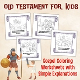 Old Testament for  Kids - Gospel Coloring Worksheets with 