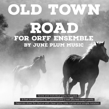 Preview of Old Town Road by Lil Nas X & Billy Ray Cyrus for Orff Ensemble