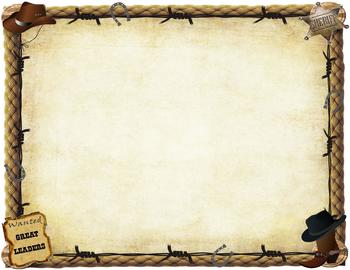 Old West Wanted Paper Background or Certificate by Tech Teacher | TpT