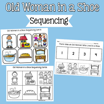 Old Woman Who Lived in a Shoe Rhyme: Books & Sequencing Cards | TpT