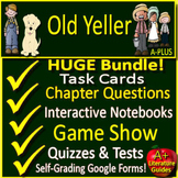 Old Yeller Novel Study Unit - Comprehension Questions with