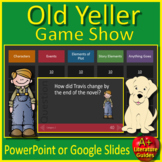 Old Yeller Review Game - Test Review Activity for PowerPoi