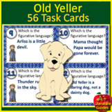 Old Yeller Task Cards (56) Skill Building and Test Review