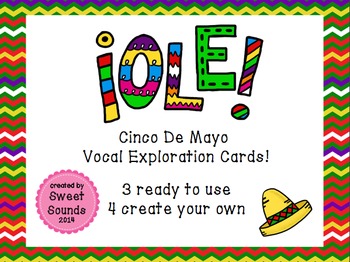 Preview of Ole! Cinco De Mayo - Warmup and Vocal Exploration Flashcards