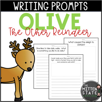 Preview of Olive The Other Reindeer Writing Prompts