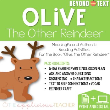 Preview of Olive the Other Reindeer Activities Beyond the Text