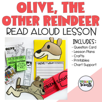 Preview of Olive the Other Reindeer Read Aloud Activities | Christmas Craft Activities