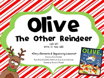 Preview of Olive the Other Reindeer Two Day Literacy Plan {FREEBIE}