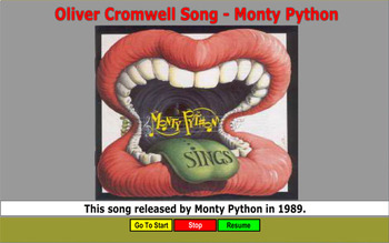 Preview of Oliver Cromwell Song - Monty Python