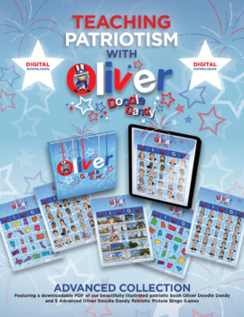 Preview of Oliver Doodle Dandy Advanced Collection of Patriotic Book and Games