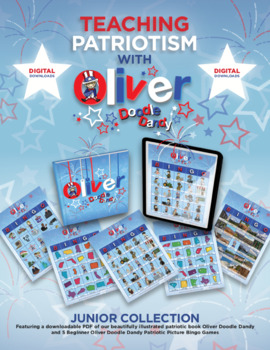 Preview of Oliver Doodle Dandy Junior Collection of Patriotic Book and Games