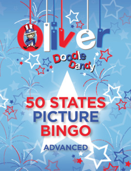 Preview of Oliver Doodle Dandy Picture Bingo - 50 States Advanced