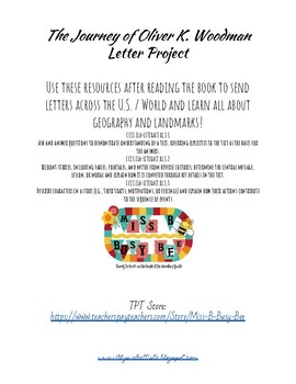 Preview of Oliver K. Woodman Letter Writing Project