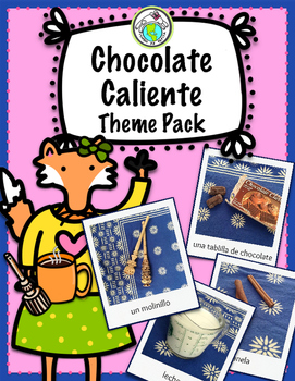 Preview of Olivia hace chocolate caliente Spanish Hot Chocolate Winter Theme Pack