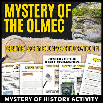 Preview of Olmec Civilization Ancient Mesoamerica Activity CSI Mystery of History Analysis