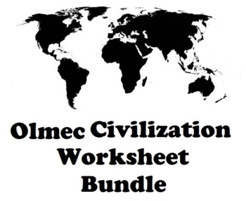 Preview of Olmec Civilization Worksheet Bundle (14 Total)