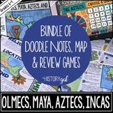 Olmecs, Maya, Aztecs, Incas Doodle Unit Bundle -Doodle Not