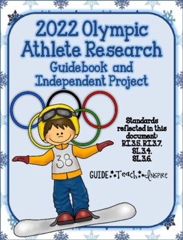 Preview of 2022 Winter Olympic Athlete - Independent Study Project and Class Booklet