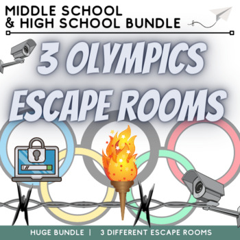 Preview of Olympic Escape Room Collection