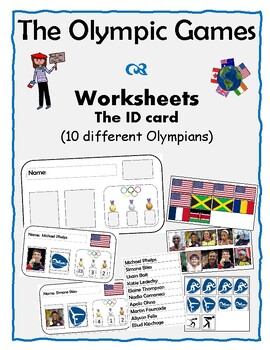 Preview of Olympic Games – Classroom activity – The ID cards of the Olympians - English/ESL