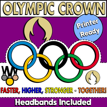 Preview of Olympic Games Crown Craft - Olympic Coloring Activity