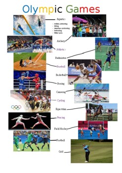 Preview of Olympic Games/Sports Visual