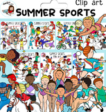 Summer Sports clip art  Bundle- 140 items!