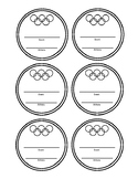 Olympic Medal Outlines for Bulletin Board