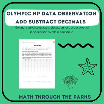 Preview of Olympic National Park Tide Charts: Graphing, Interpreting, and Decimals