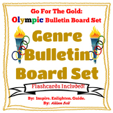 Olympic Reading Genre Bulletin Board Poster Set and Flash Cards