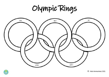 Preview of Olympic Rings Symbol Worksheet!