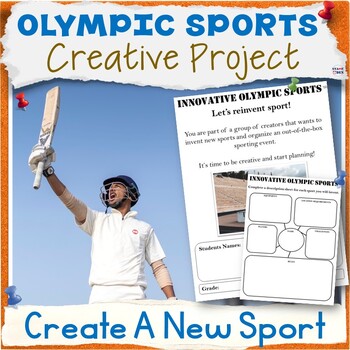 Preview of Olympic Sports Project Based Learning Creative Writing Activity Packet