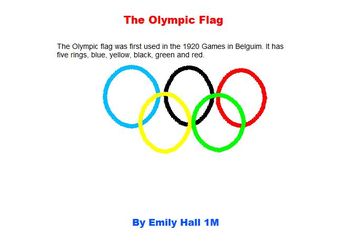 Olympic Symbols Computer Project for Kid Pix Software by Mary Hall