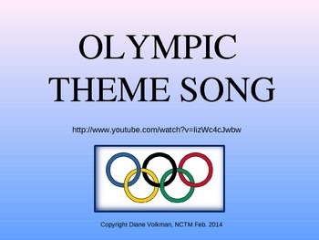 Preview of Olympic Theme Song