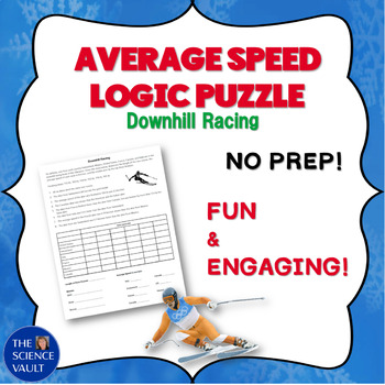 Preview of Average Speed Logic Puzzle Great for Building Critical Thinking Skills